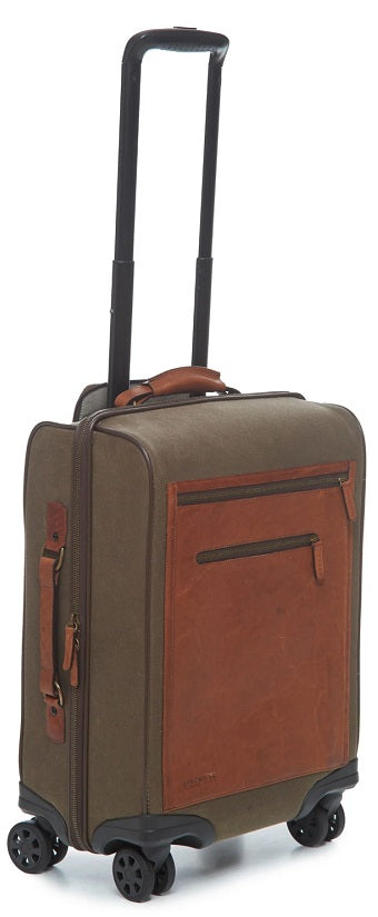 Korchmar Hudson 22" Waxed Canvas Wheeled Carry-On