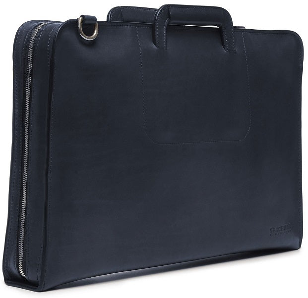 Korchmar Jackson Leather Zippered Briefcase