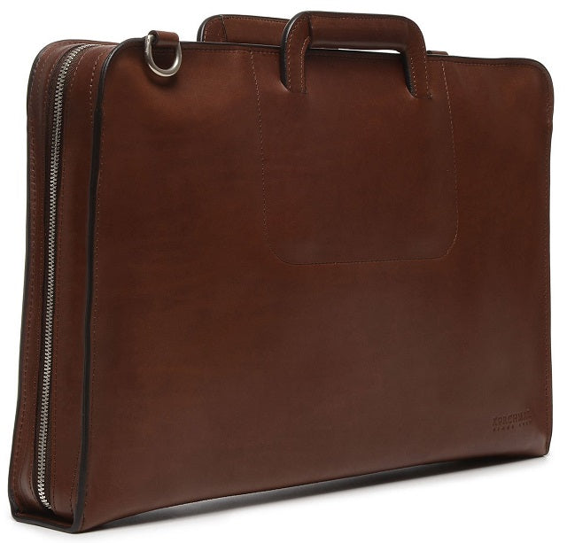 Korchmar Jackson Leather Zippered Briefcase
