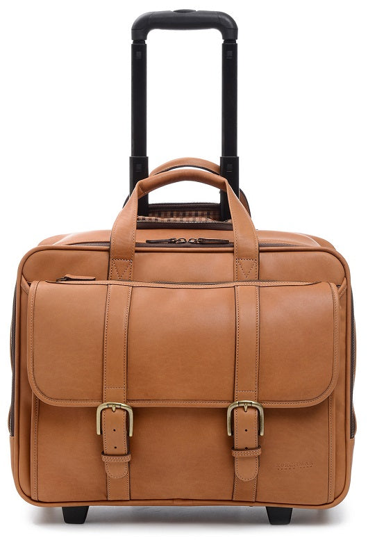 Korchmar Kenton Wheeled Leather Briefcase