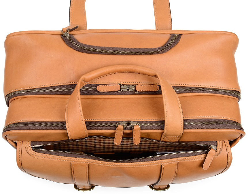 Korchmar Kenton Wheeled Leather Briefcase