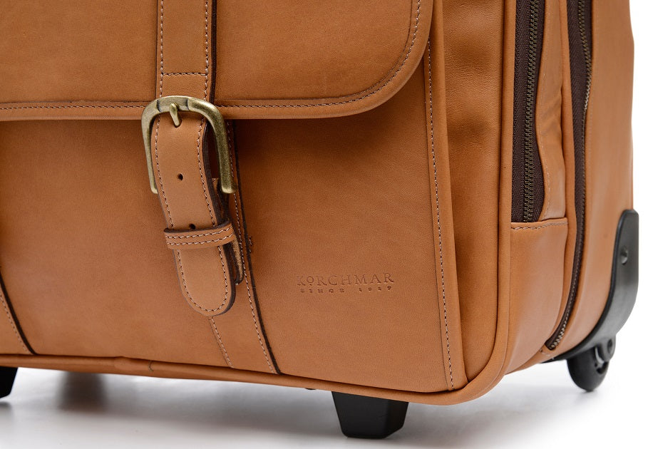 Korchmar Kenton Wheeled Leather Briefcase