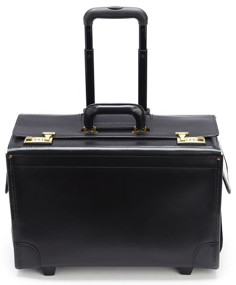Korchmar Litigator 18" Wheeled Leather Litigation Case
