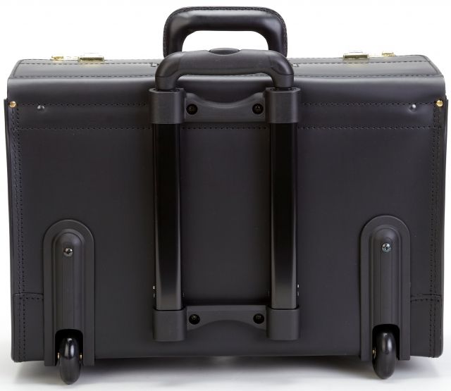 Korchmar Litigator 18" Wheeled Leather Litigation Case