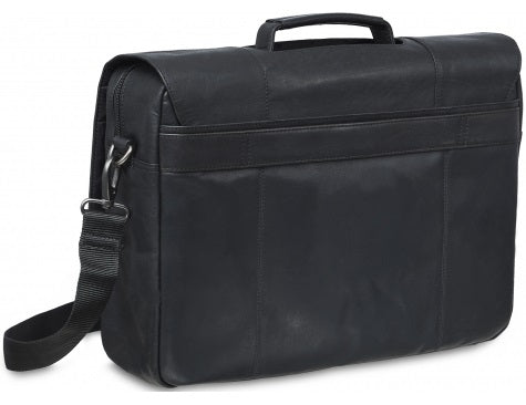 Mancini Buffalo Leather Laptop Porthole Briefcase