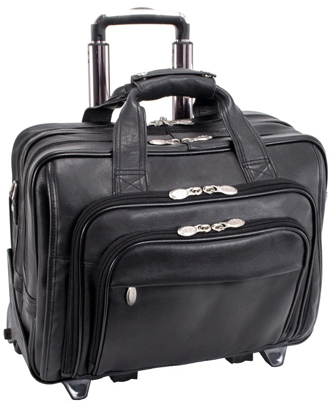 McKlein I Series Gold Coast Leather Detachable-Wheeled Laptop Case