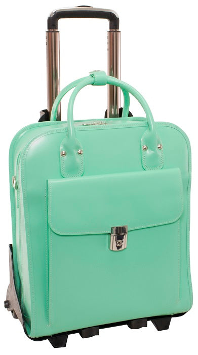 McKlein W Series La Grange Detachable-Wheeled Briefcase in Mint