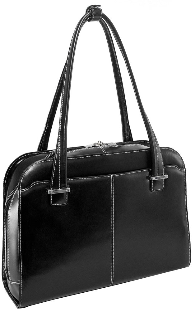 McKlein W Series Oak Grove Leather Laptop Briefcase