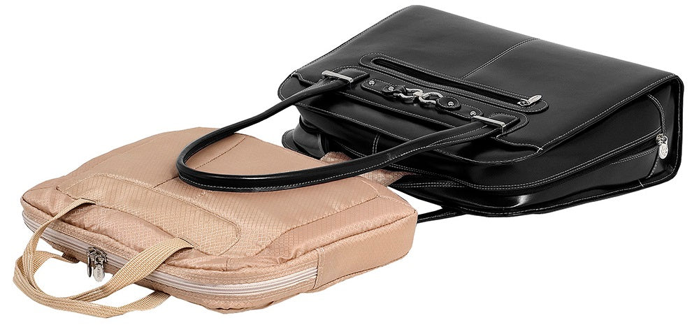 McKlein W Series Oak Grove Leather Laptop Briefcase