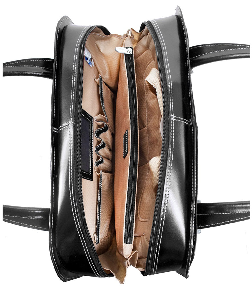 McKlein W Series Oak Grove Leather Laptop Briefcase