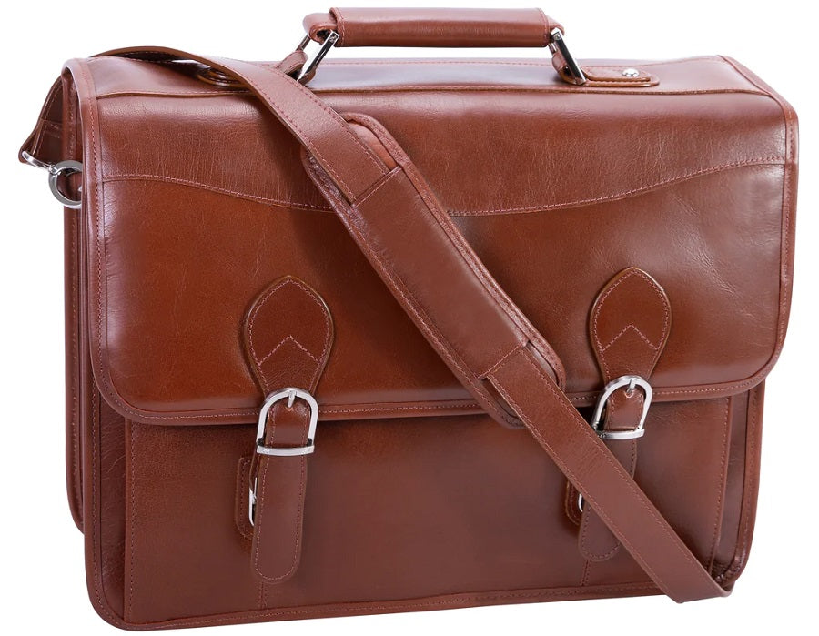 Siamod Belvedere Leather Laptop Briefcase