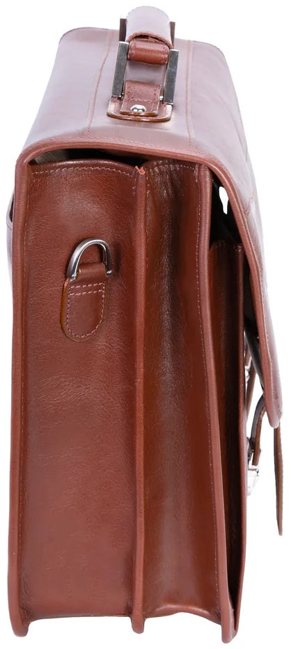 Siamod Belvedere Leather Laptop Briefcase