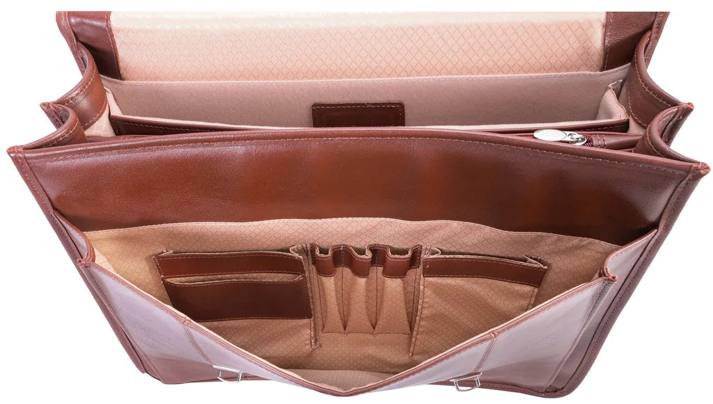 Siamod Belvedere Leather Laptop Briefcase
