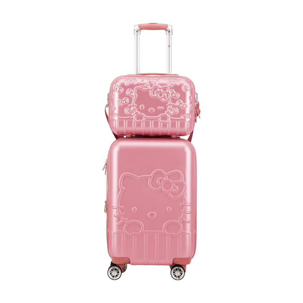 Hello Kitty Pink Molded Carry-on Train Case