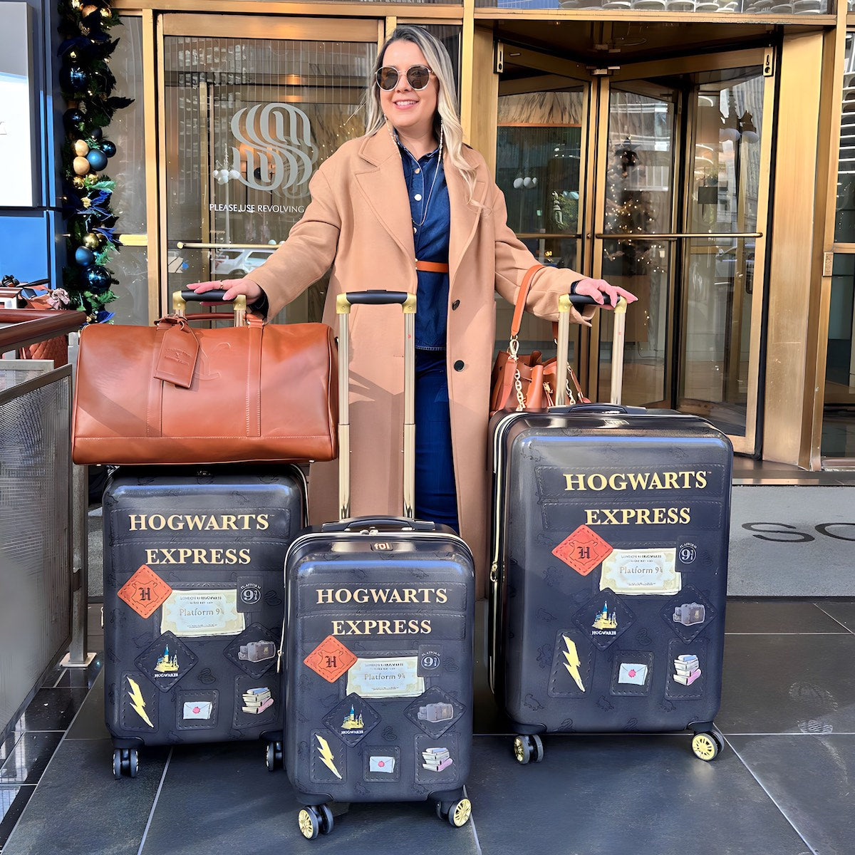 Harry Potter Hogwarts Express 3 Pcs Luggage Set Black