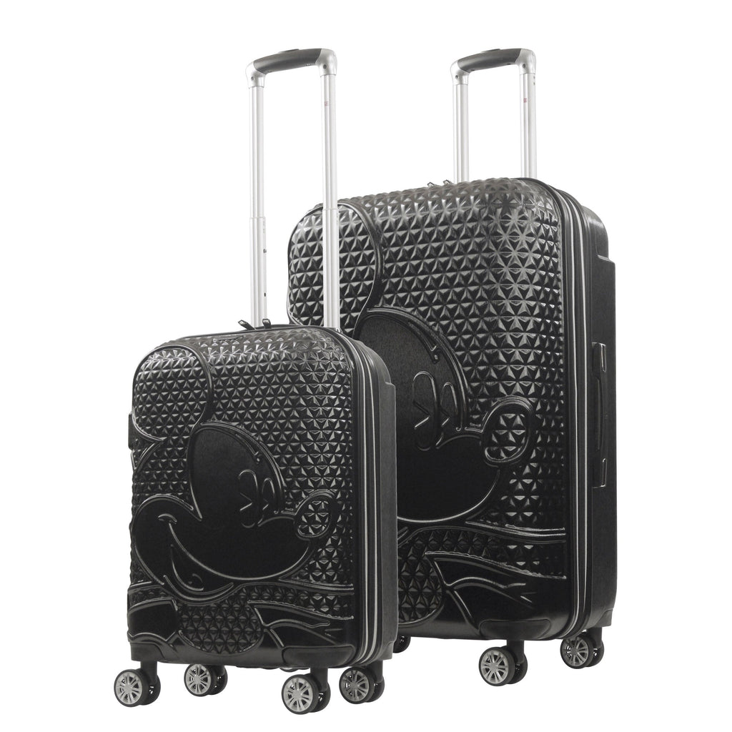 Disney Mickey Mouse Rolling Suitcases 2 Piece Set Black