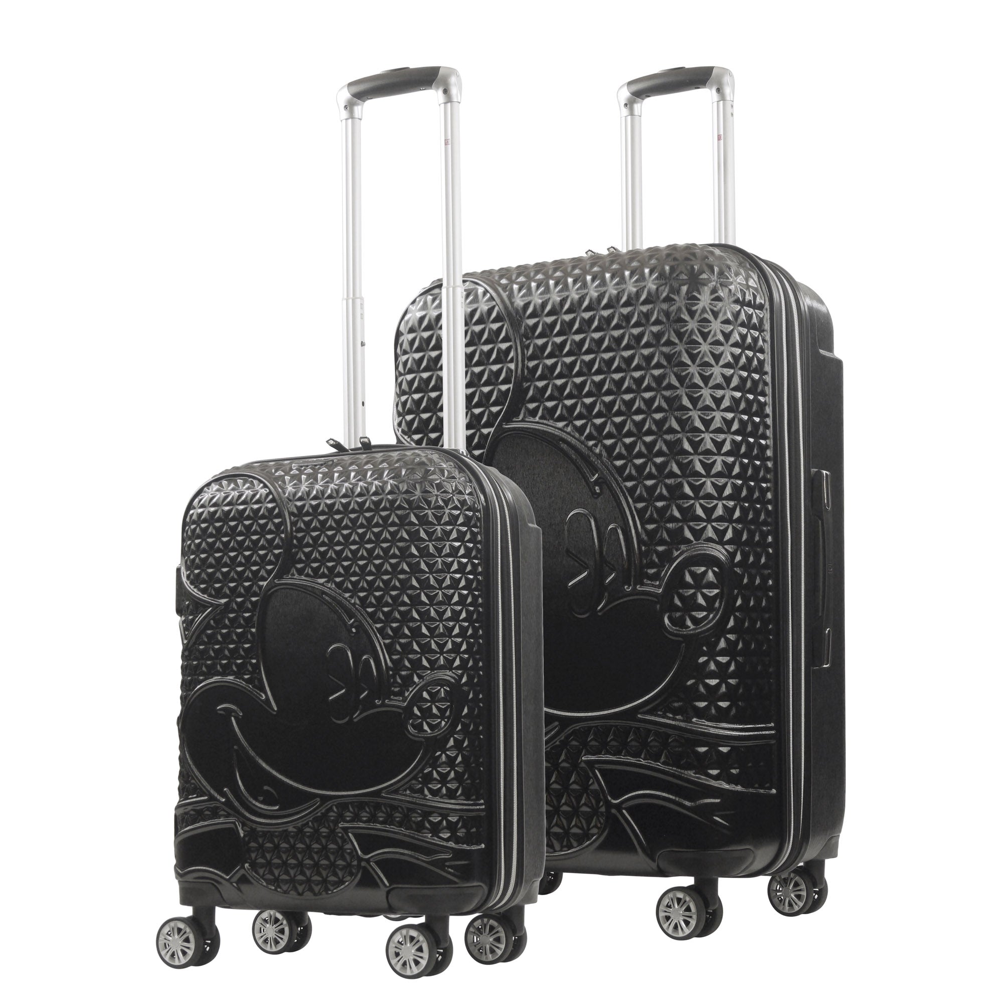 Disney Mickey Mouse Rolling Suitcases 2 Piece Set Black