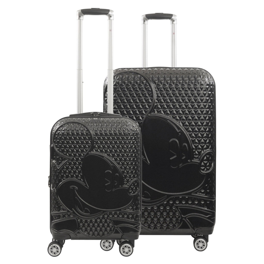 Disney Mickey Mouse Rolling Suitcases 2 Piece Set Black