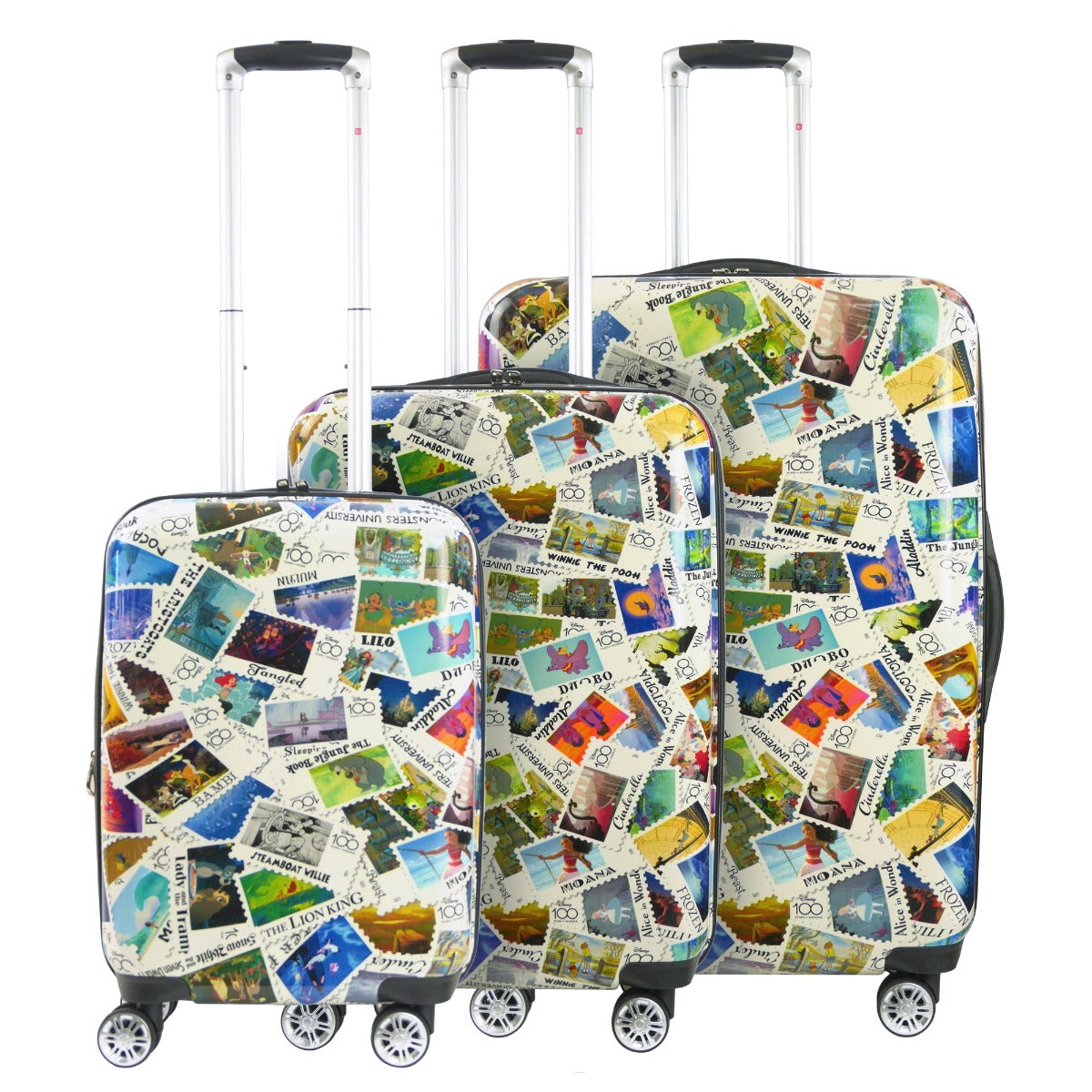 Disney Stamps 3pc Hard-sided Spinner Luggage Set