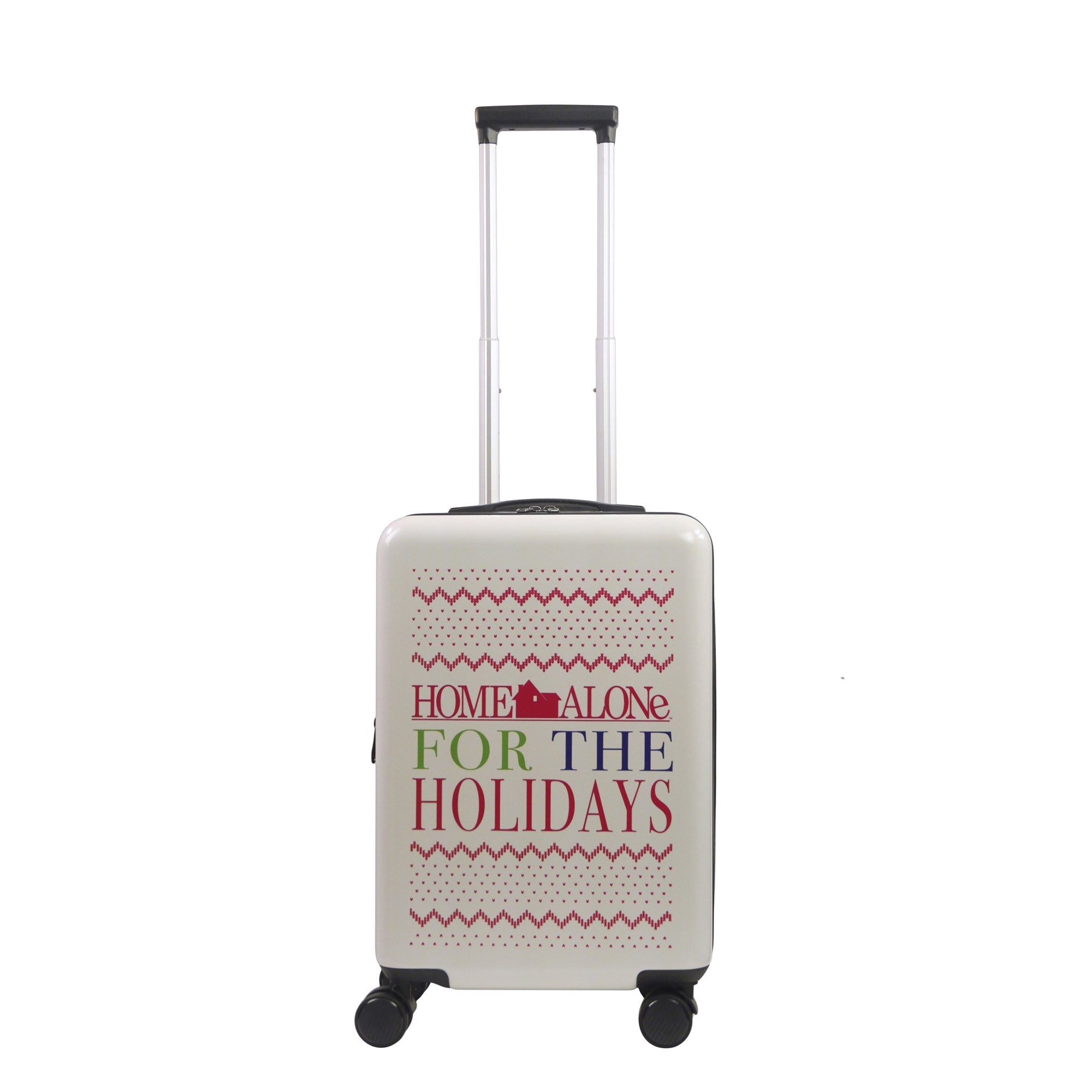Home Alone 22.5" White Carry-On Suitcase Luggage