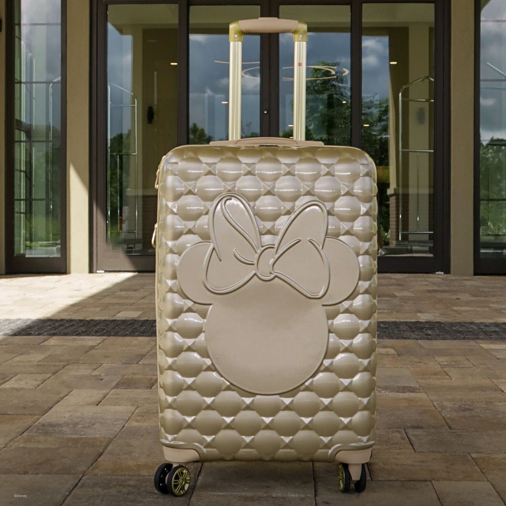 Disney Minnie Mouse Rolling Luggage 3 Piece Set Taupe