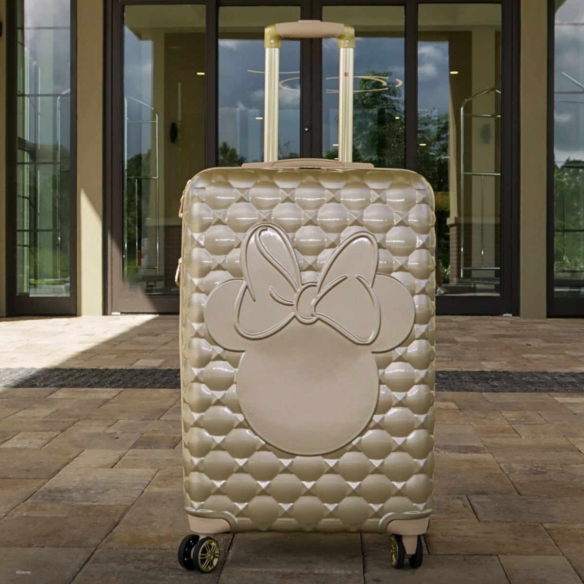 Disney Minnie Mouse Rolling Luggage 3 Piece Set Taupe