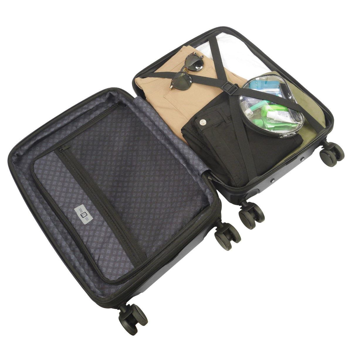 Revolution 22.5" Black Carry-On Luggage by Ful