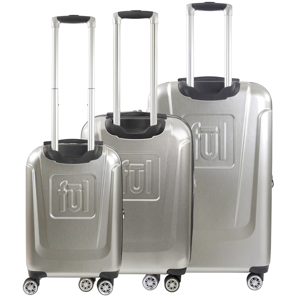 Disney Mickey Mouse Rolling Suitcases 3 Piece Set Silver