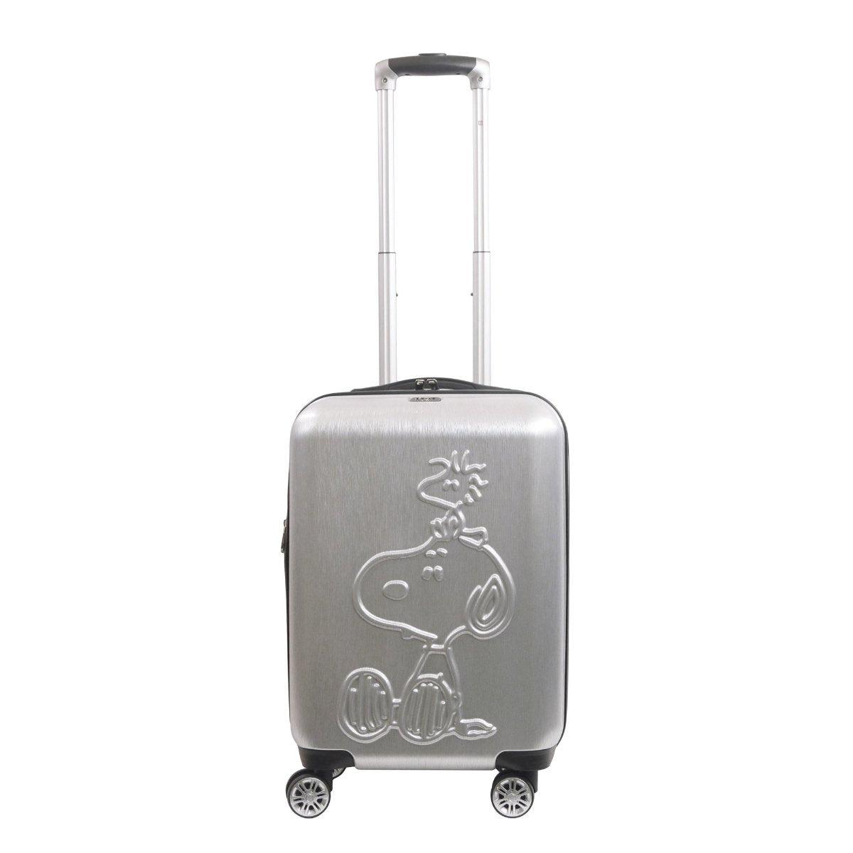 Peanuts Snoopy & Woodstock Silver 22" Carry-on Spinner Luggage