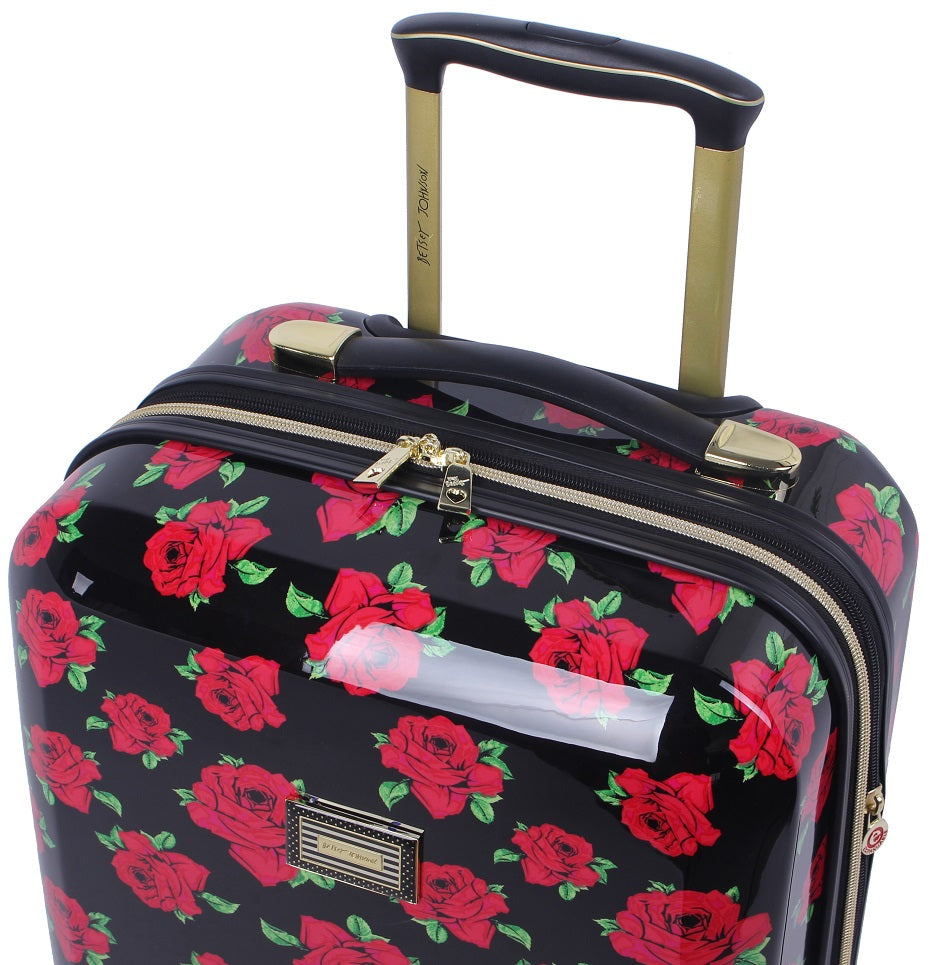 Betsey Johnson Covered Roses 3-Piece Luggage Set