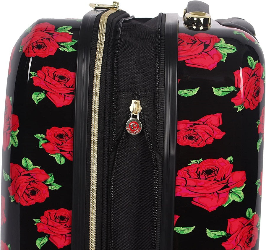 Betsey Johnson Covered Roses Carry-On Spinner