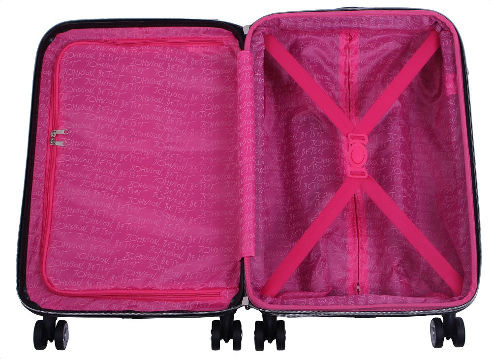 Betsey Johnson Flamingo Strut 3-Piece Luggage Set