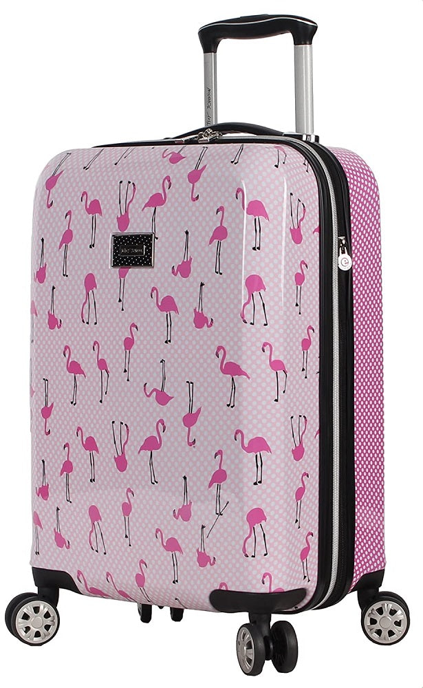 Betsey Johnson Flamingo Strut Carry-On Spinner