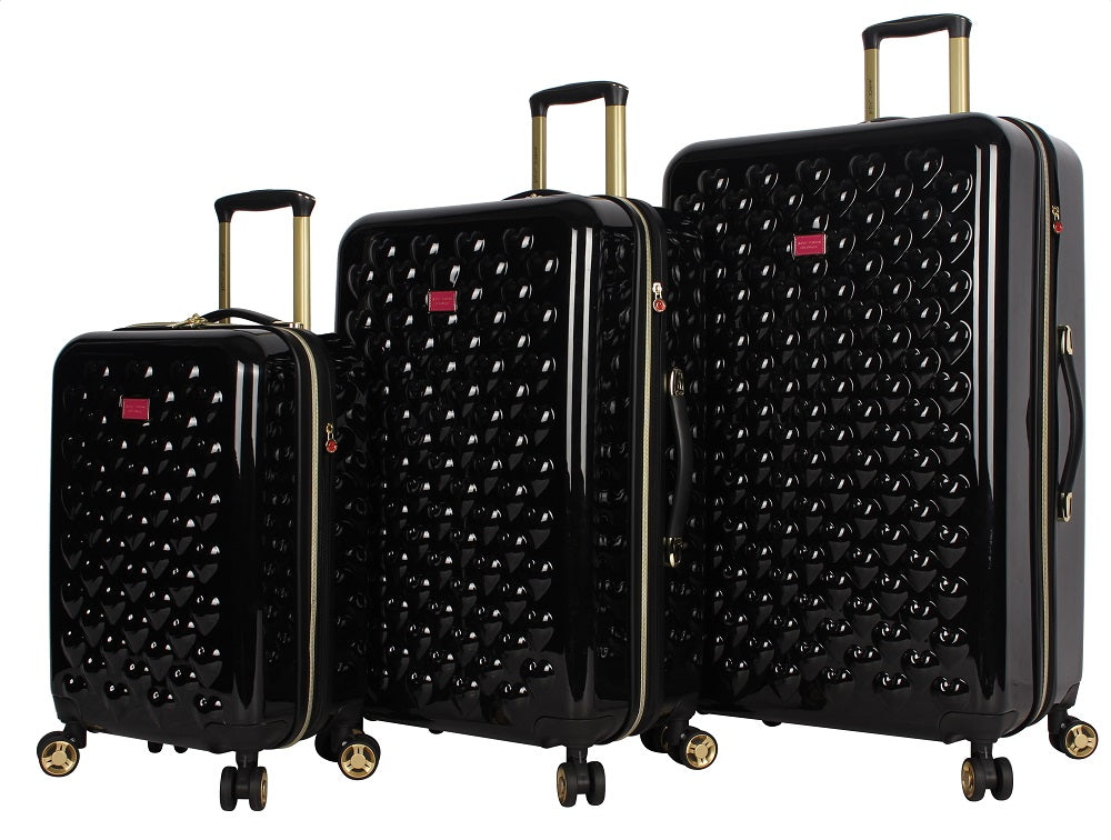 Betsey Johnson Heart to Heart 3-Piece Luggage Set
