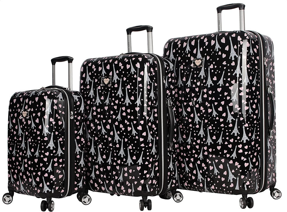 Betsey Johnson Paris Love 3-Piece Luggage Set