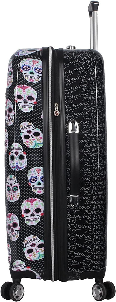 Betsey Johnson Skull Party 3-Piece Luggage Set