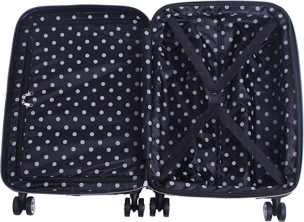 Betsey Johnson Skull Party 3-Piece Luggage Set