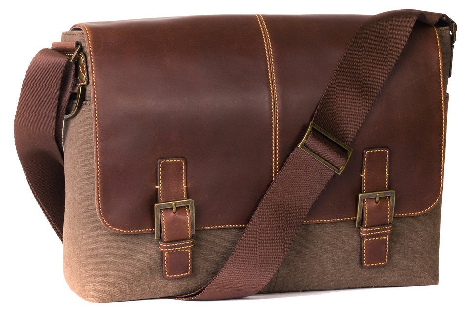 Boconi Bryant LTE Slim Double Buckle Messenger
