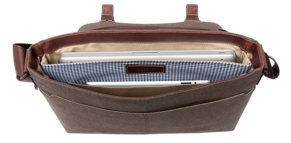 Boconi Bryant LTE Slim Double Buckle Messenger