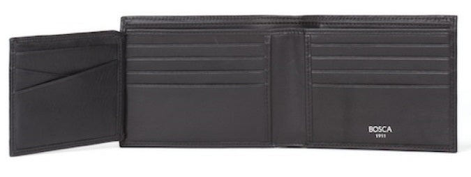 Bosca Nappa Vitello Bifold w/ Card ID Flap
