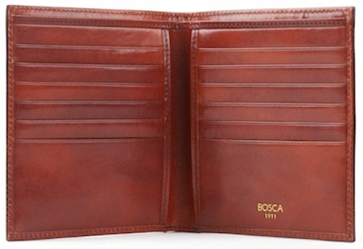 Bosca Old Leather 12 Pocket Credit Card Wallet