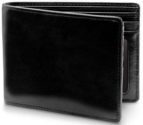 Bosca Old Leather 5-Pocket Wallet w/ ID in Black