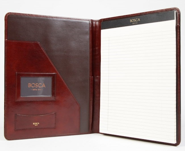Bosca Old Leather Pad Cover Leather Portfolio