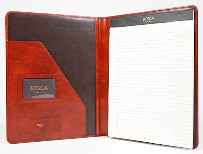 Bosca Old Leather Pad Cover Leather Portfolio