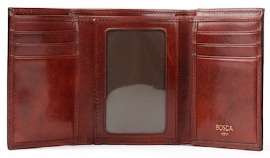 Bosca Old Leather Double I.D. Trifold Wallet
