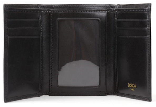 Bosca Old Leather Double I.D. Trifold Wallet