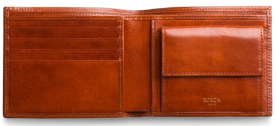 Bosca Old Leather Euro-Size Wallet w/ Coin Pocket
