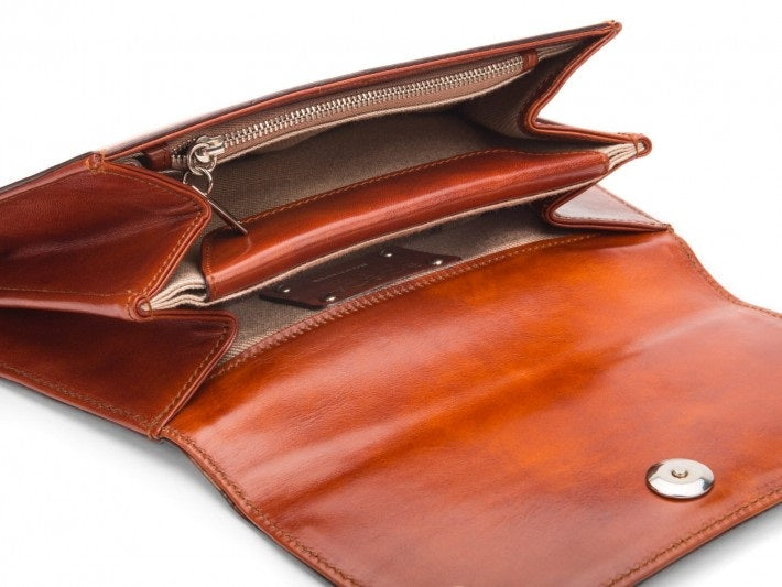 Bosca Old Leather Flap Clutch