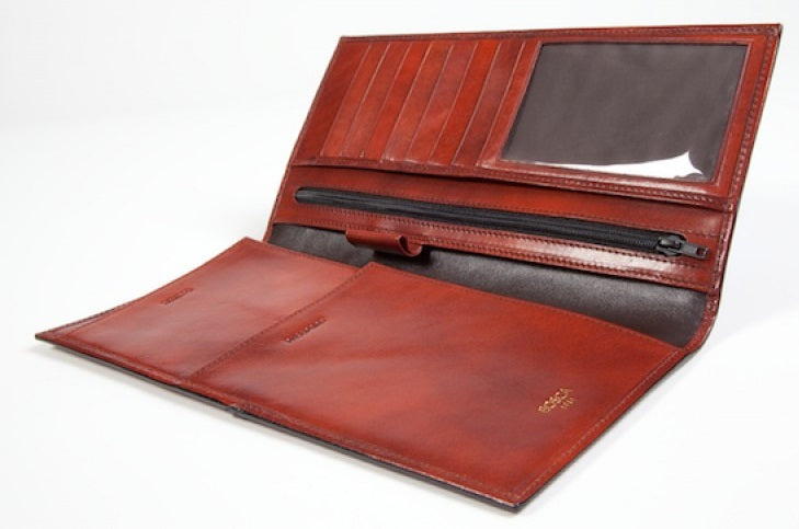 Bosca Old Leather Flight Attendant Wallet