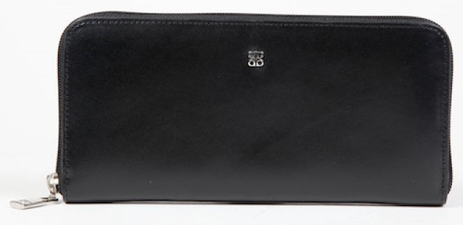 Bosca Old Leather Zip Around Wallet in Black
